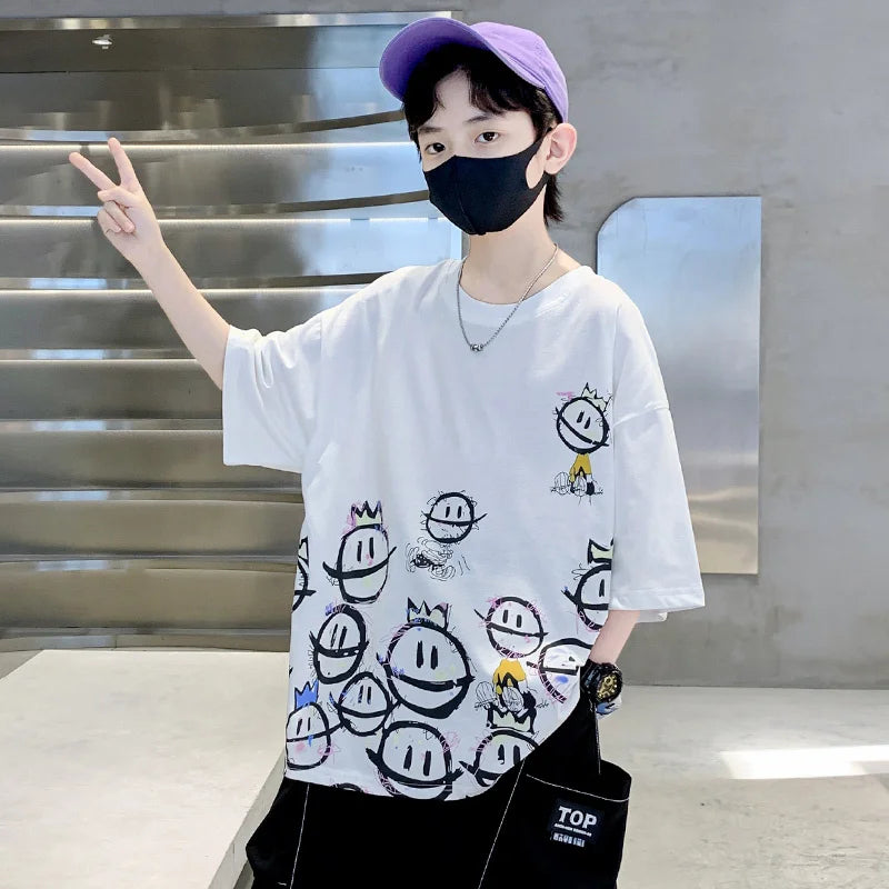 スマイルプリント☺️ビッグTシャツ