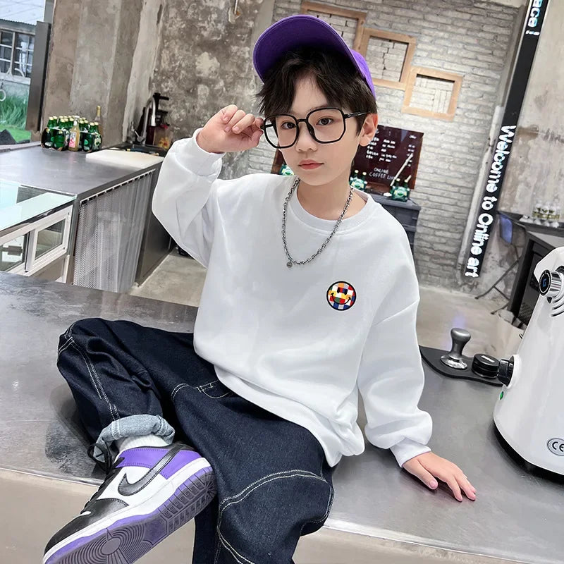 ニコちゃんスマイル長袖スウェット