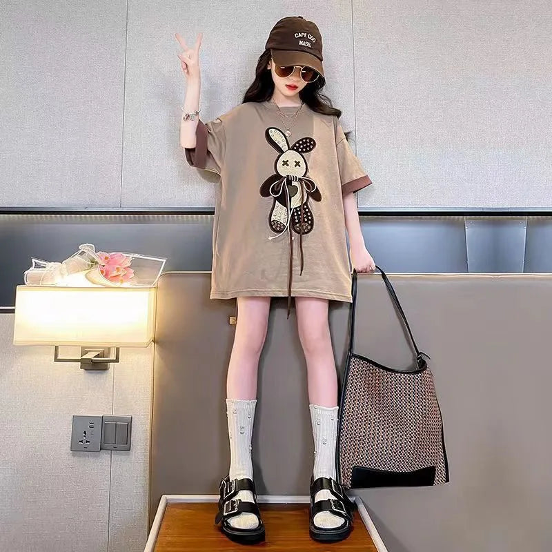 ストリートポップ♪うさぎビッグTシャツ