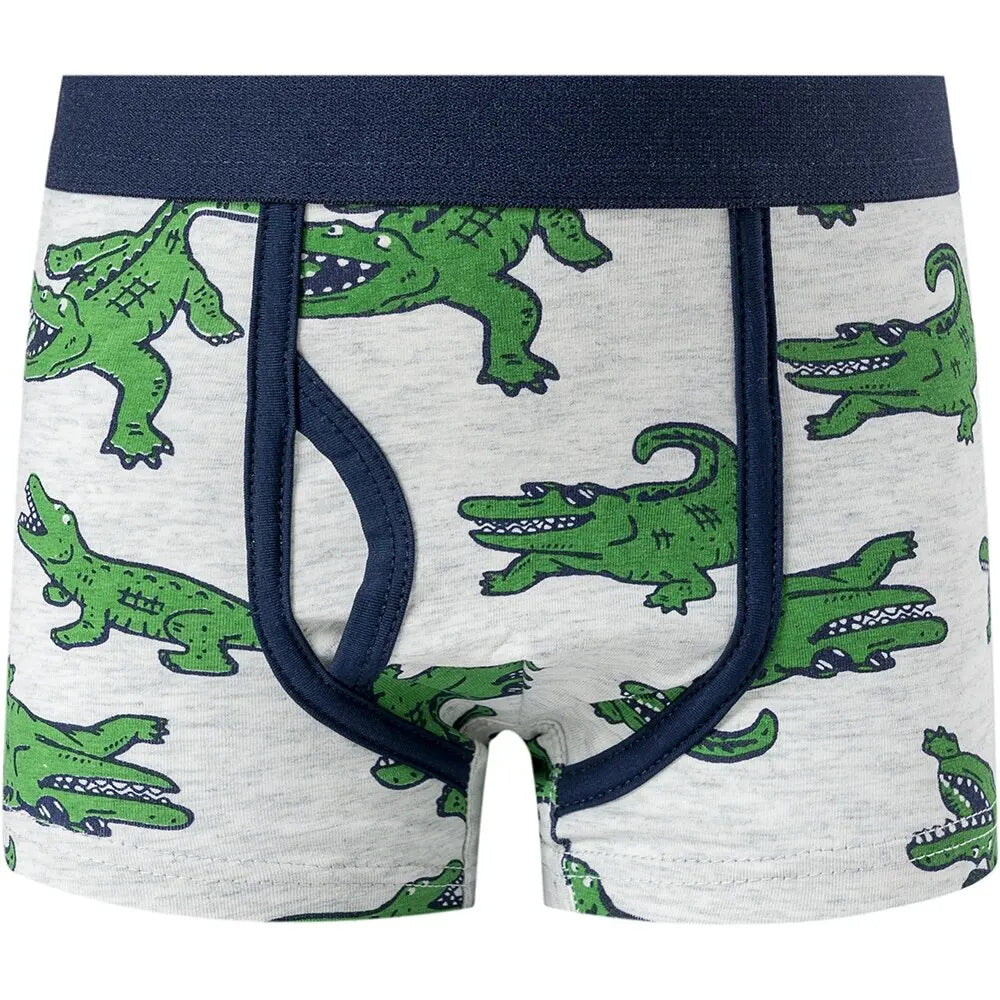 【3枚セット】恐竜&車柄ボクサーパンツ3枚組 やわらか通気性抜群