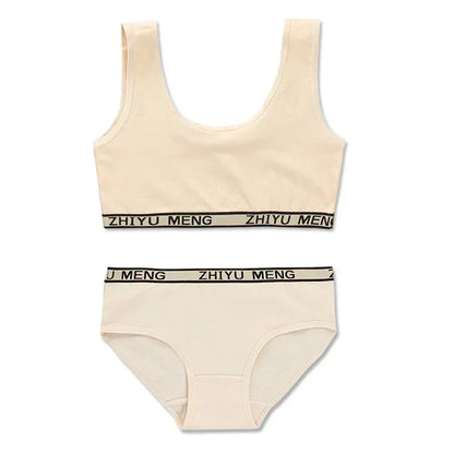 【上下セット】女の子用スポーツブラ&ショーツセット