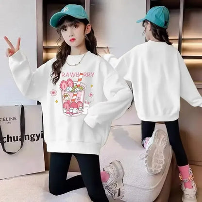 ストロベリードリンクプリントスウェット