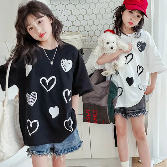 ハートいっぱい♡ゆるかわTシャツ