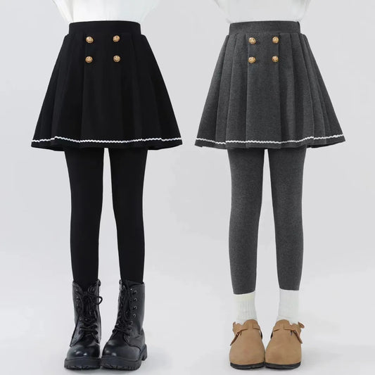 綿混スカート付きレギンス 伸縮性◎女の子