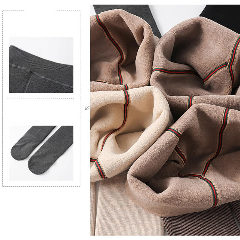 キッズ裏起毛タイツ 冬のあったか厚手レギンス