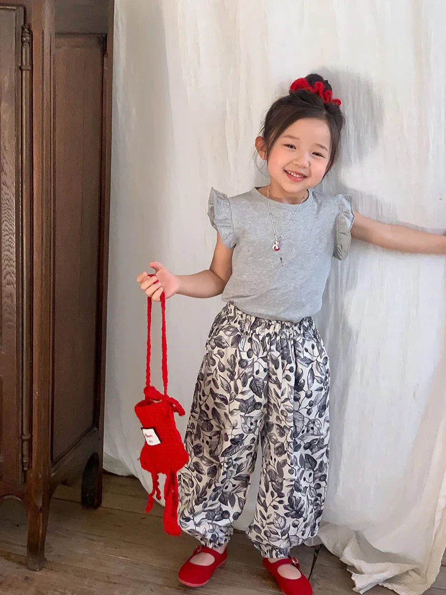 花柄ふんわりバルーンパンツ