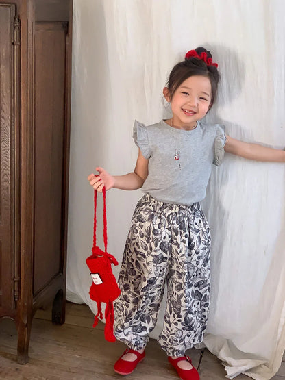 花柄ふんわりバルーンパンツ