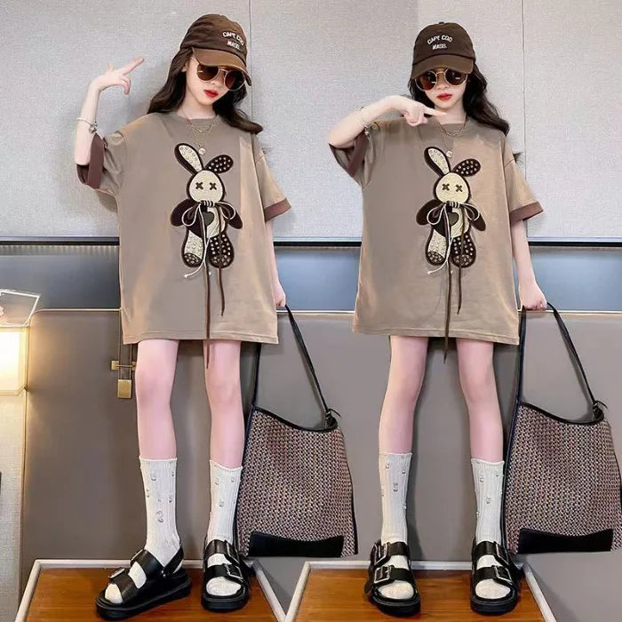 ストリートポップ♪うさぎビッグTシャツ