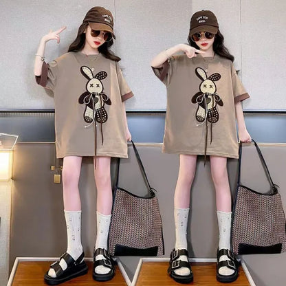 ストリートポップ♪うさぎビッグTシャツ