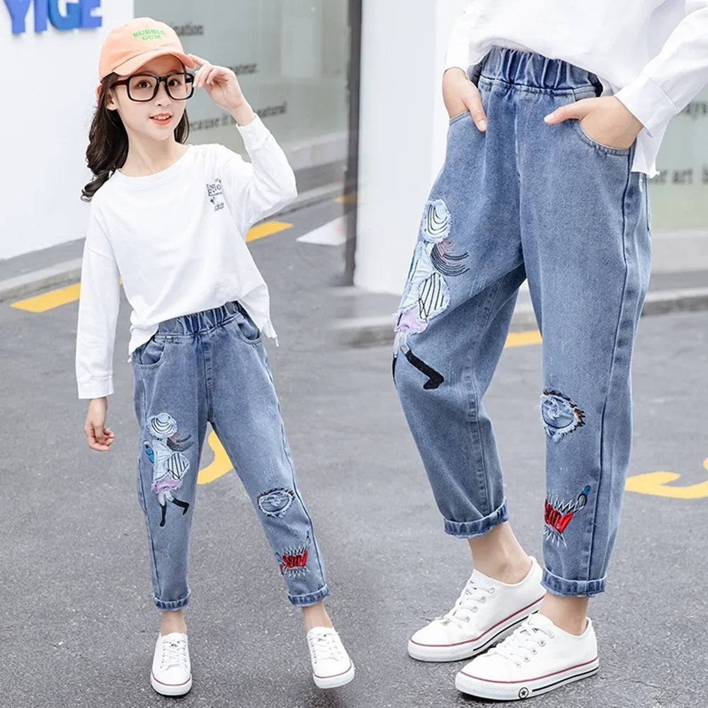 スター&ハート☆キュートデニムパンツ
