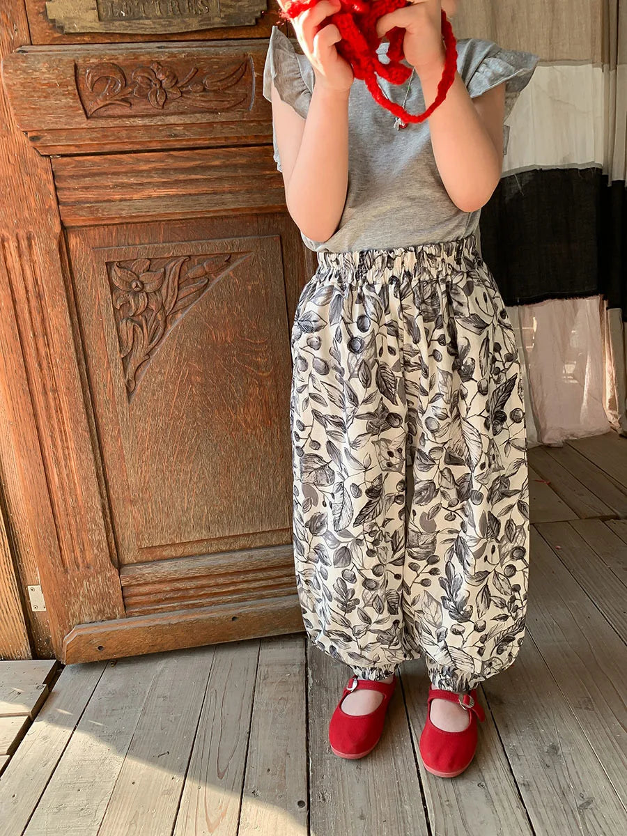 花柄ふんわりバルーンパンツ