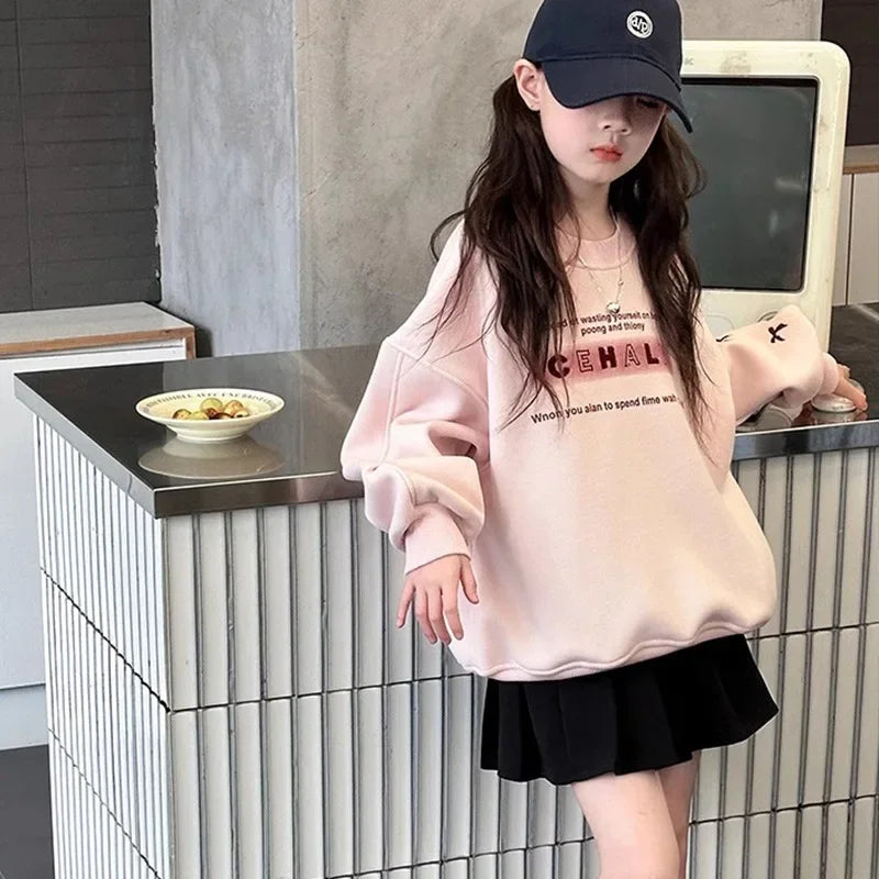 春秋スウェット♪やわらか素材のカジュアルトレーナー