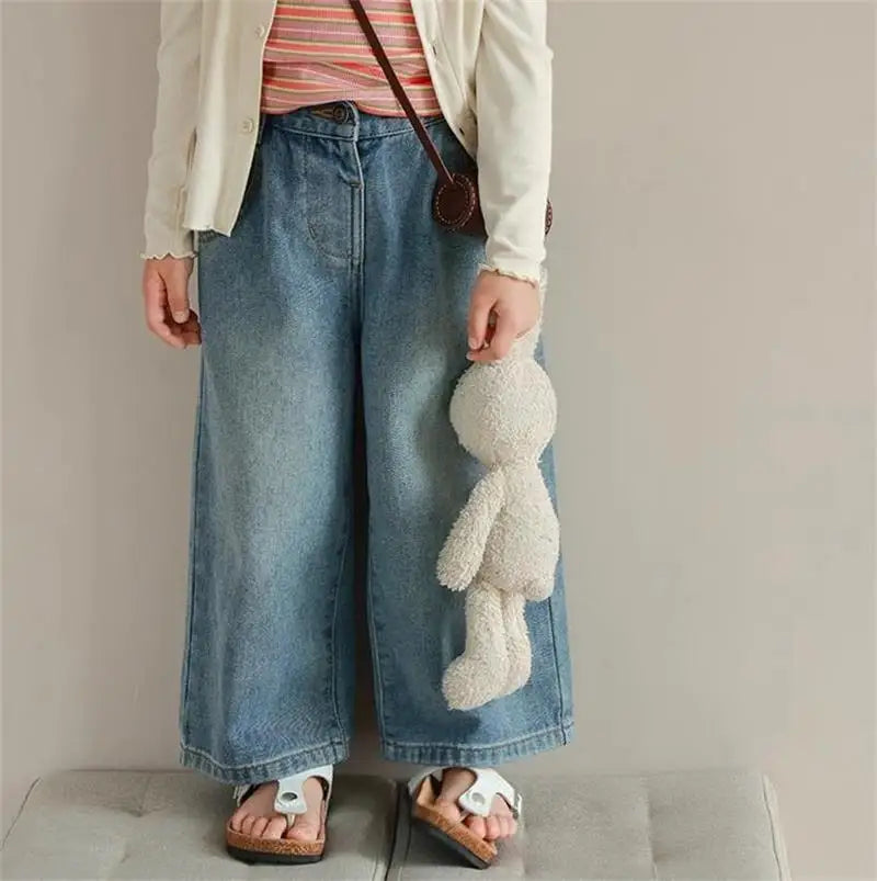 らくらく♪デニムワイドパンツ