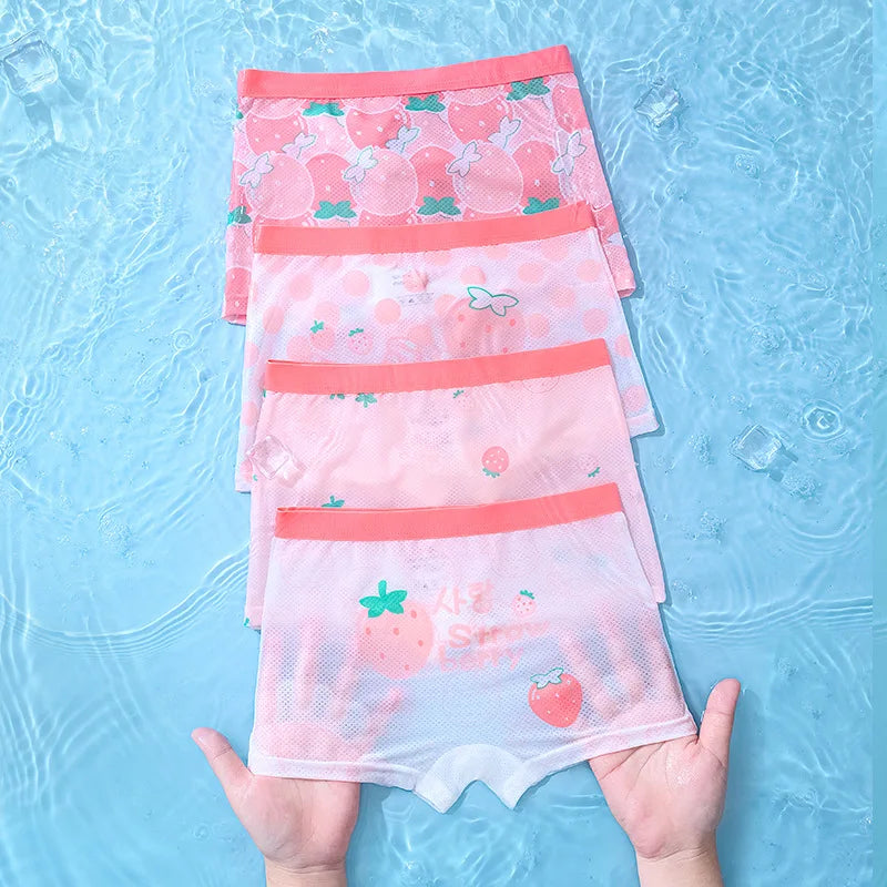 【4枚セット】超通気性！メッシュキッズパンツ4枚セット👧✨