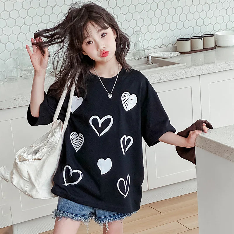 ハートいっぱい♡ゆるかわTシャツ