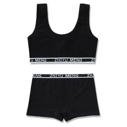 【上下セット】女の子用コットンブラ&ショーツセット