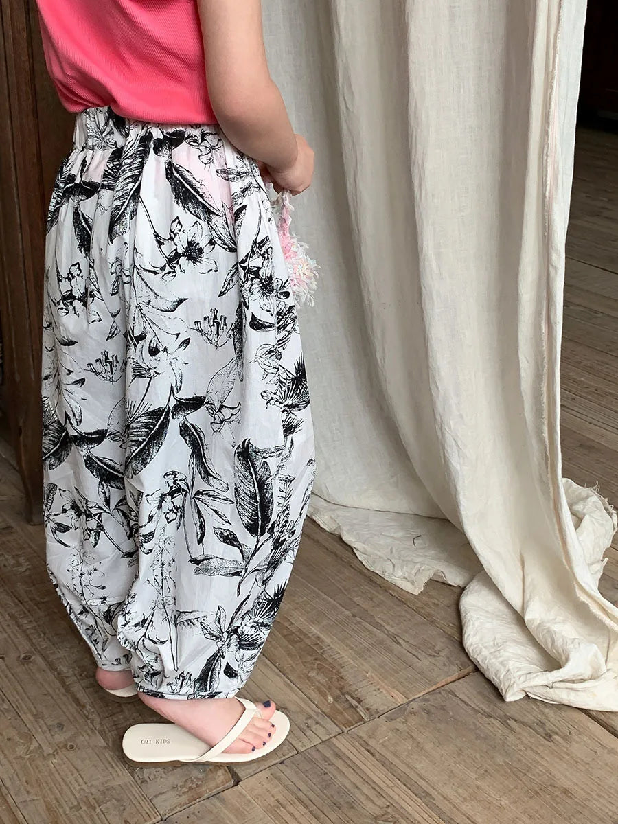 花柄ふんわりバルーンパンツ