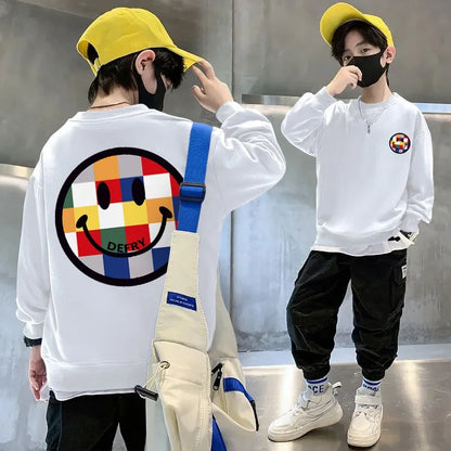 ニコちゃんスマイル長袖スウェット