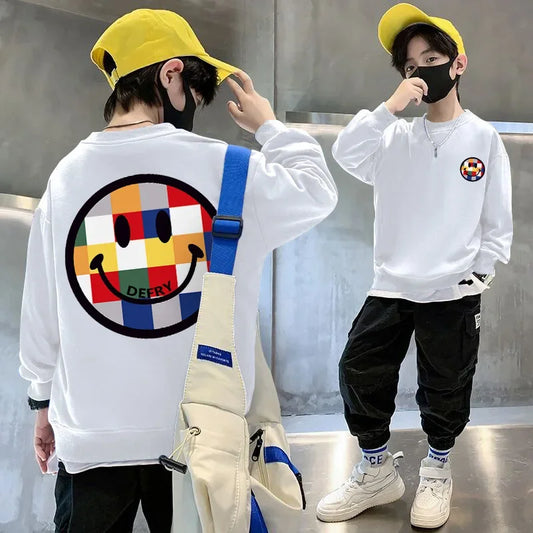 ニコちゃんスマイル長袖スウェット