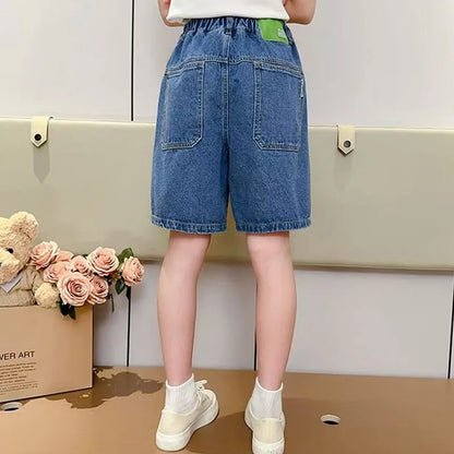 楽ちん♪ハーフデニム 膝丈パンツ👖✨