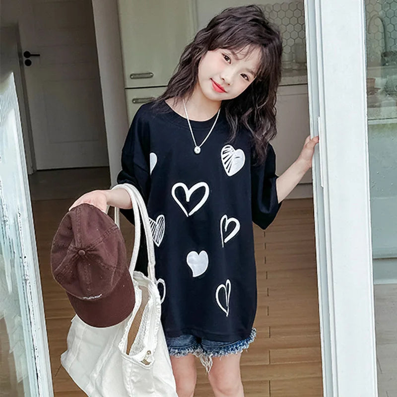 ハートいっぱい♡ゆるかわTシャツ