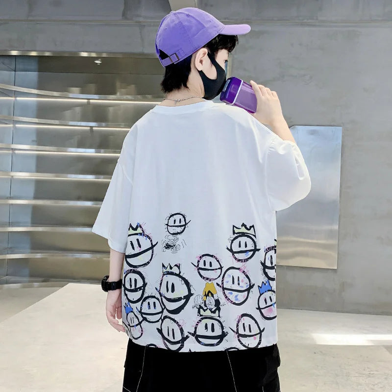 スマイルプリント☺️ビッグTシャツ