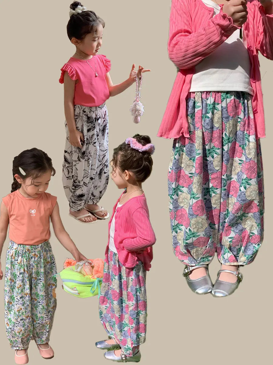 花柄ふんわりバルーンパンツ