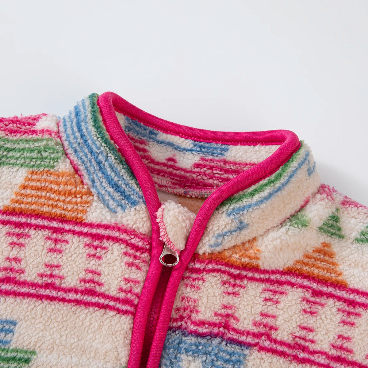 カラフルデザイン✨あったかフリースジャケット