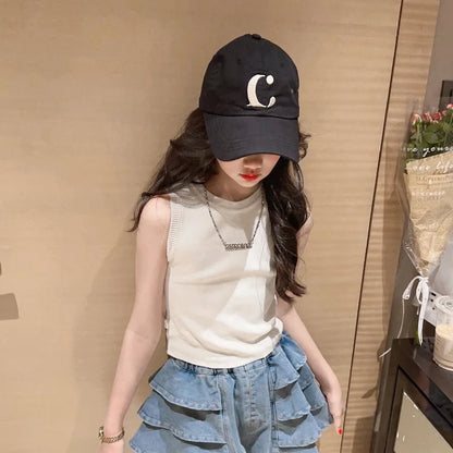 フリルデニムセットアップ🎀夏のお出かけコーデ