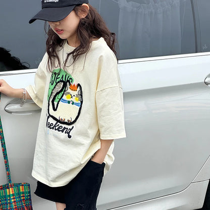 ゆるかわネコちゃん♪コットンTシャツ