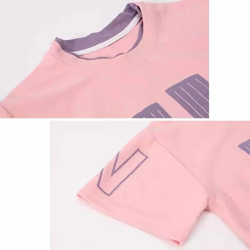 バイカラーHiセットアップ 韓国風キッズルームウェア