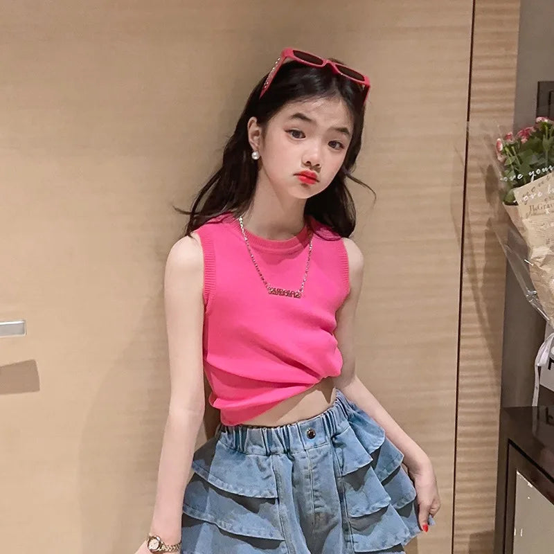 フリルデニムセットアップ🎀夏のお出かけコーデ