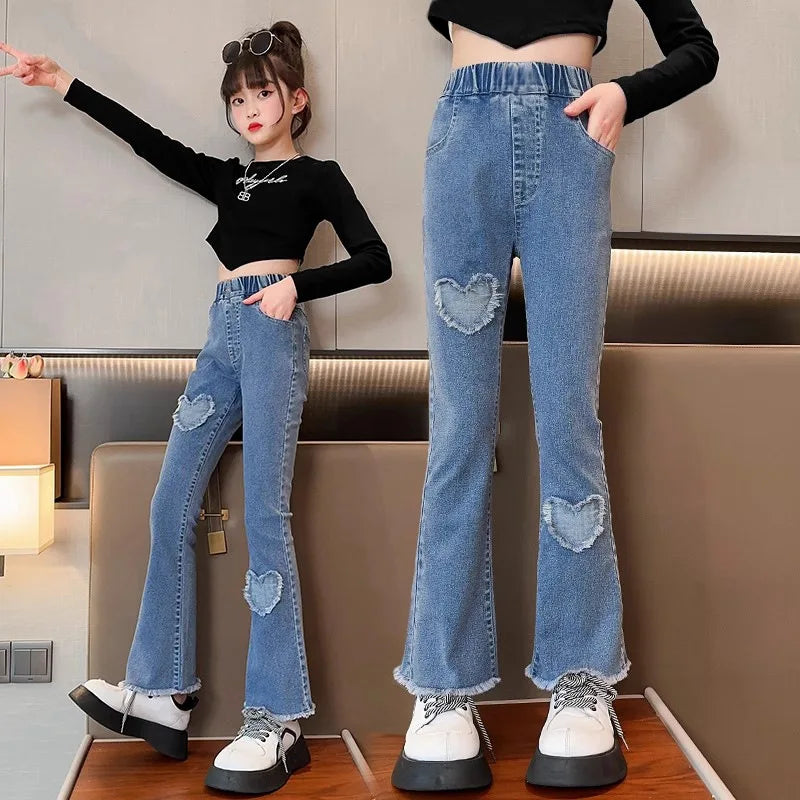 スター&ハート☆キュートデニムパンツ