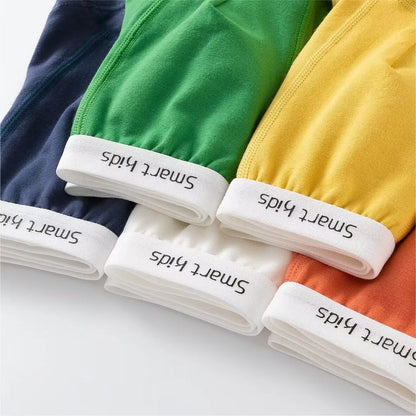 【5枚セット】やわらかコットン♪キッズボクサーパンツ