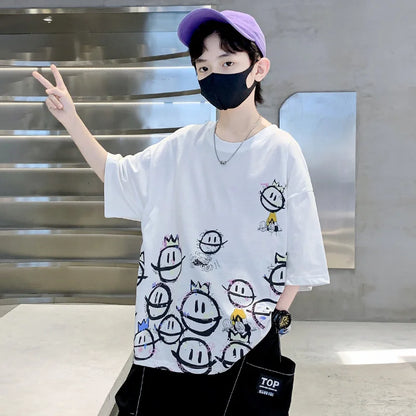 スマイルプリント☺️ビッグTシャツ