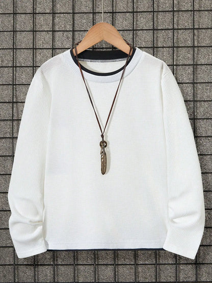 フェイクレイヤード長袖Tシャツ