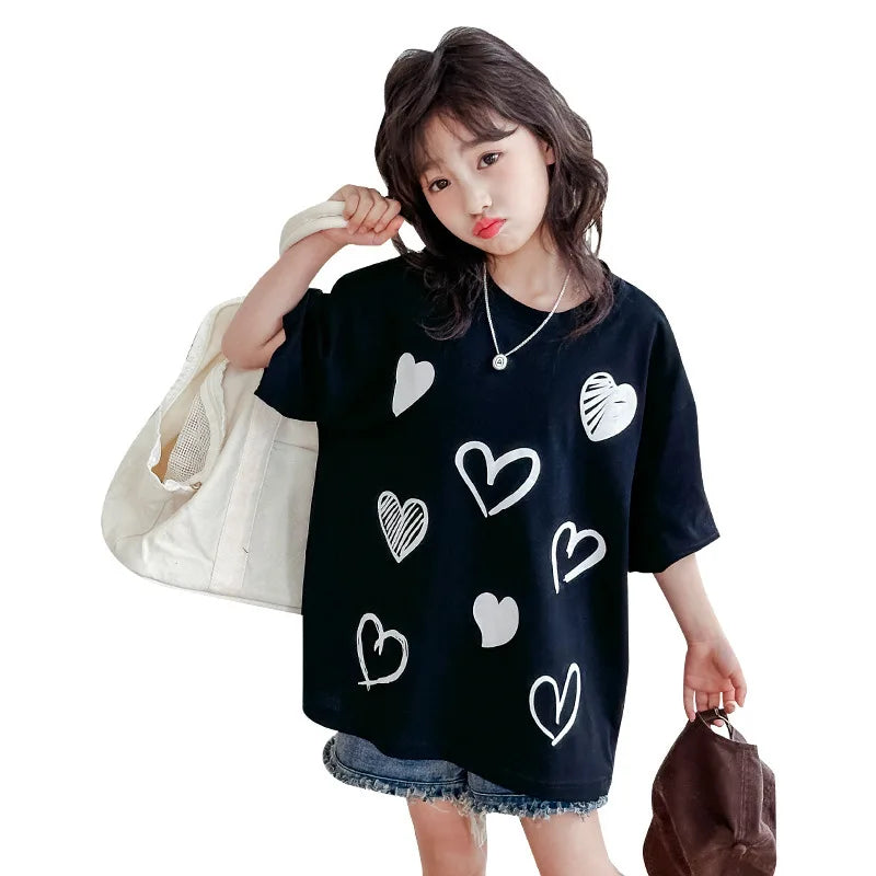 ハートいっぱい♡ゆるかわTシャツ