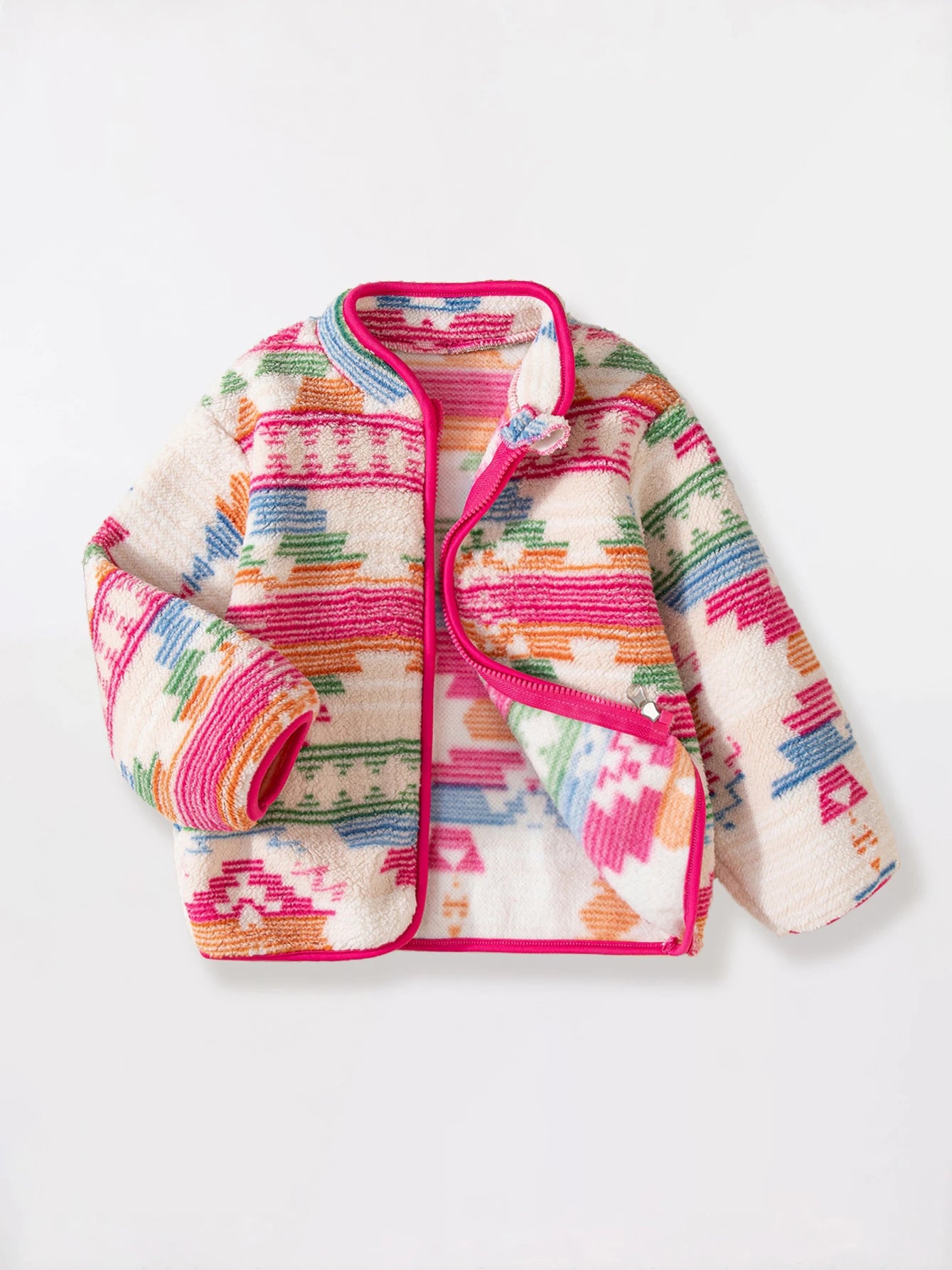 カラフルデザイン✨あったかフリースジャケット