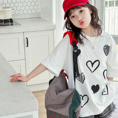 ハートいっぱい♡ゆるかわTシャツ