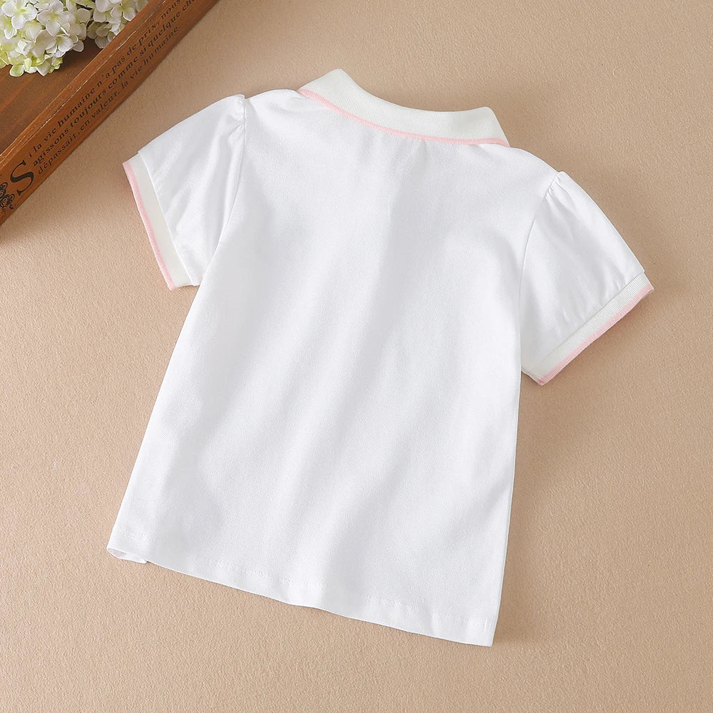 スイートチェリー刺繍ポロシャツ