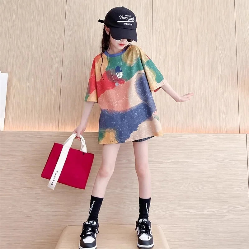 アートペイントルーズTシャツ