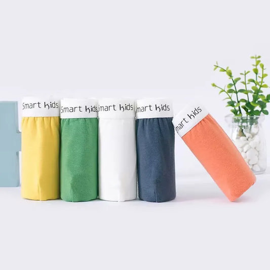 【5枚セット】やわらかコットン♪キッズボクサーパンツ