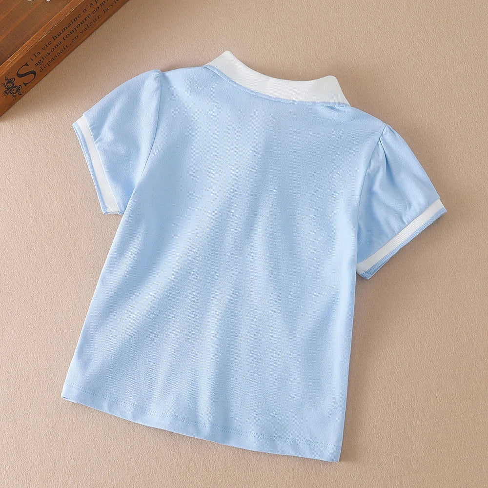 スイートチェリー刺繍ポロシャツ