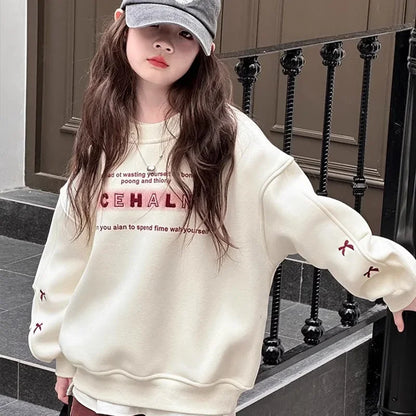 春秋スウェット♪やわらか素材のカジュアルトレーナー