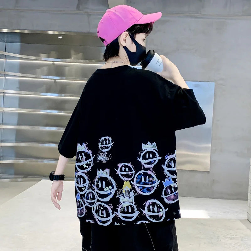 スマイルプリント☺️ビッグTシャツ