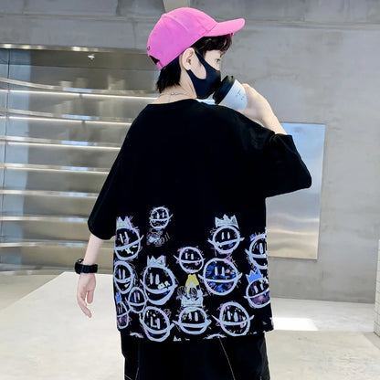 スマイルプリント☺️ビッグTシャツ