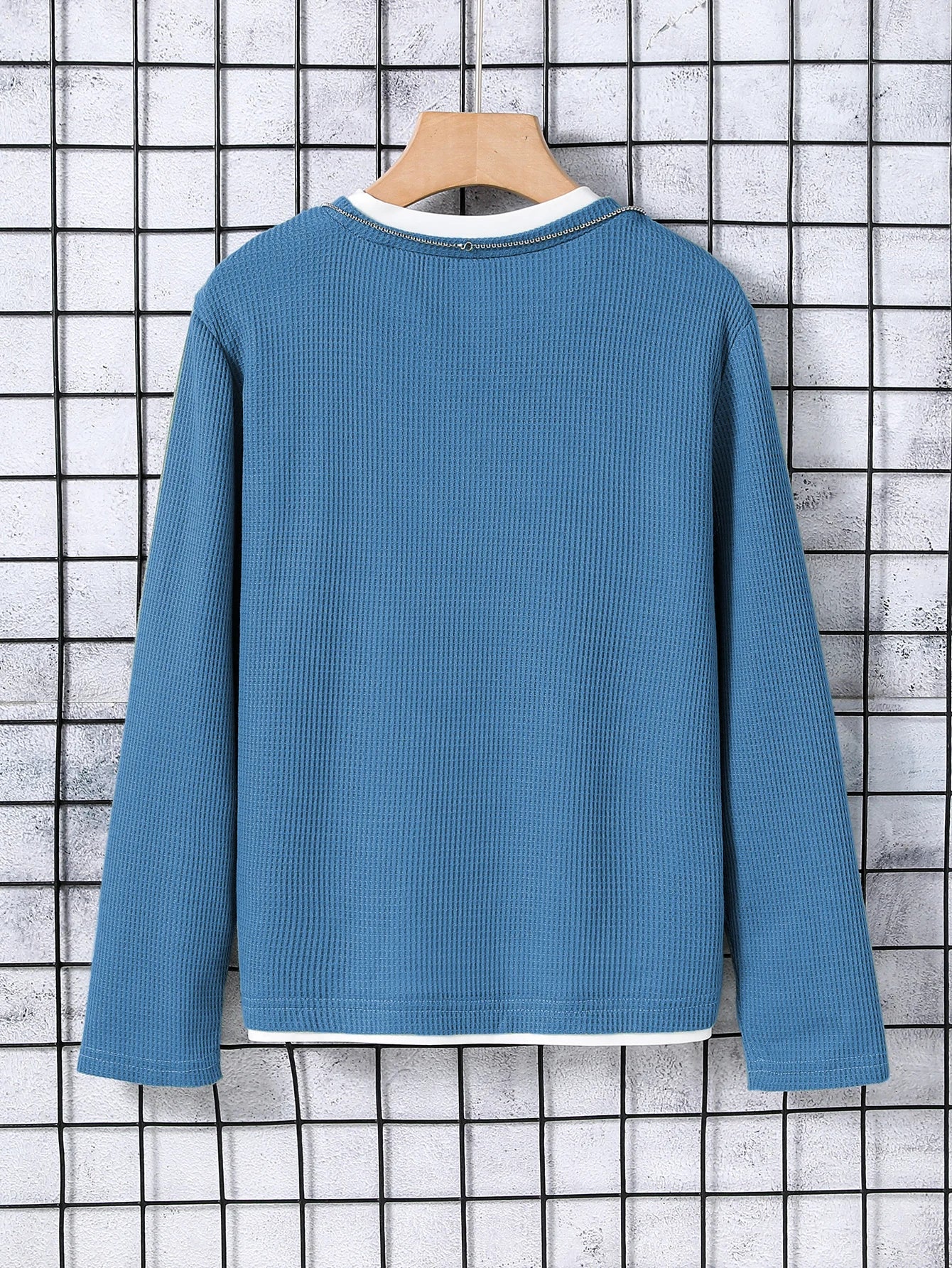 フェイクレイヤード長袖Tシャツ