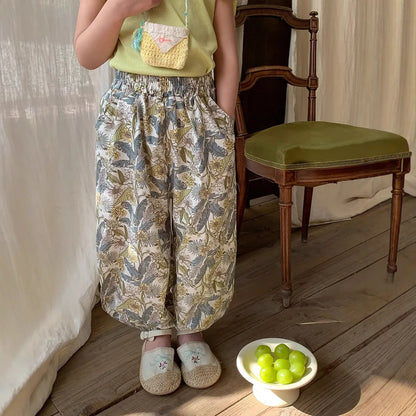 花柄ふんわりバルーンパンツ