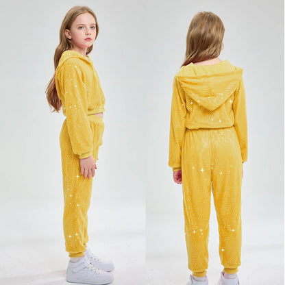 キラキラスパンコール✨ダンスセットアップ