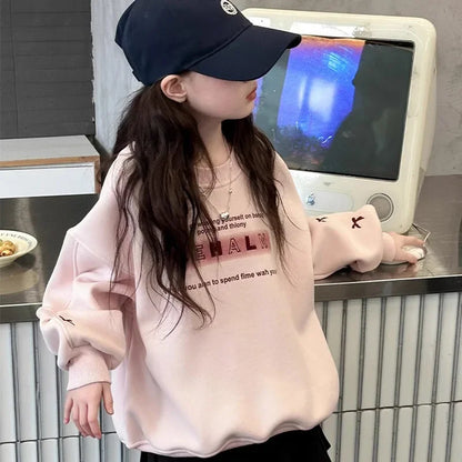 春秋スウェット♪やわらか素材のカジュアルトレーナー